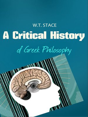 cover image of A Critical History of Greek Philosophy
